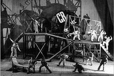 Le Cocu magnifique, esempio di uno spettacolo di teatro politico di Mejerchol'd, 1922.