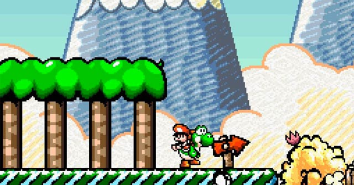 Super Mario con Yoshi