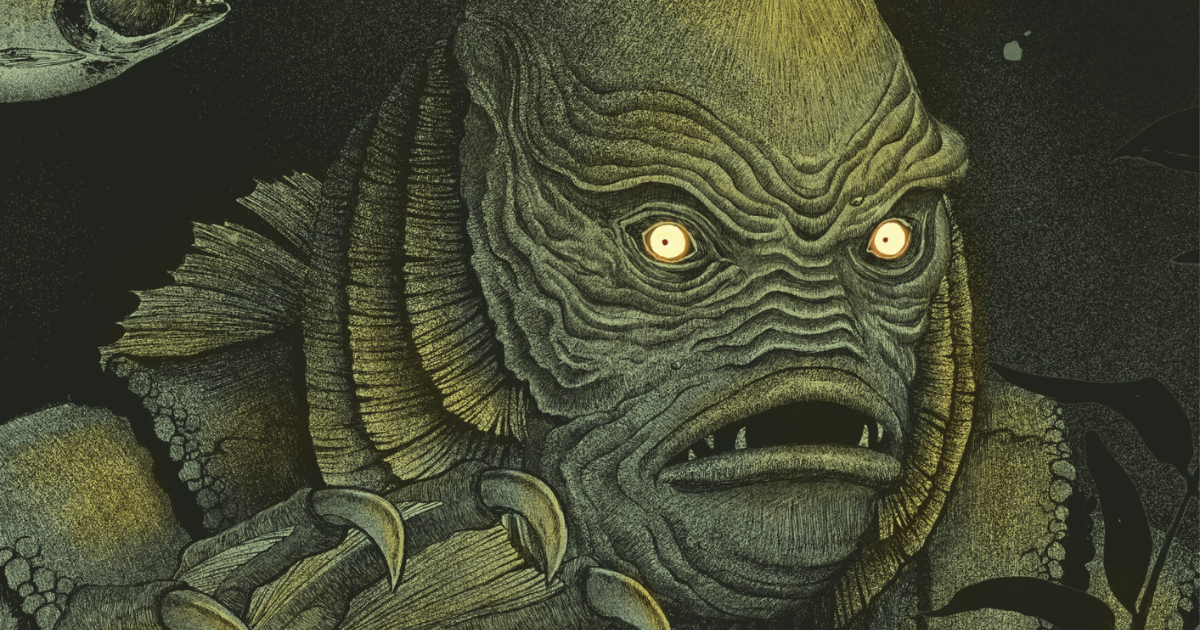 Mostro laguna nera illustrazione 1