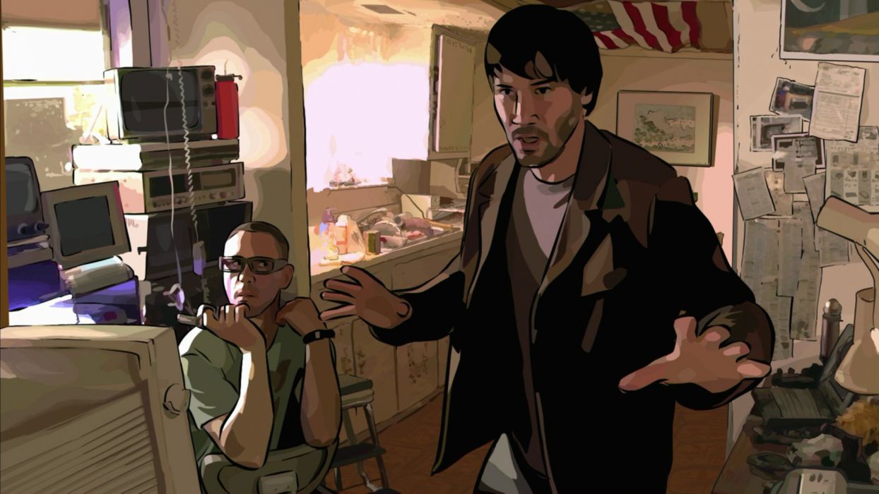 A Scanner Darkly, Keanu Reeves. Robert Downey Junior, Birdmen Magazine